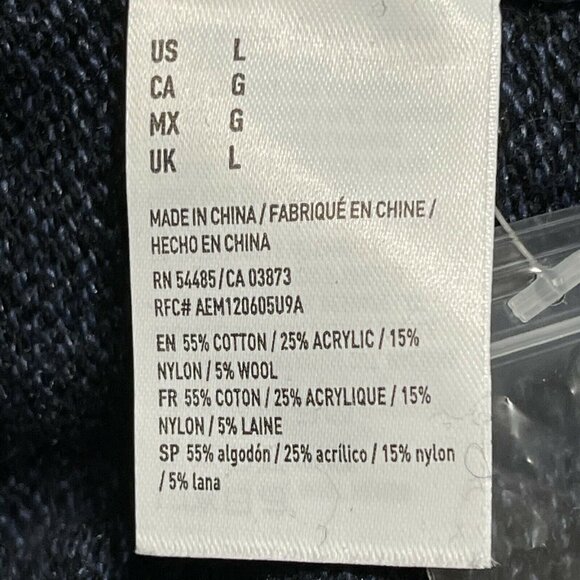 American Eagle Outfitters Mens Seriously Soft Navy Sweater Sz L New Without Tags - Picture 7 of 12